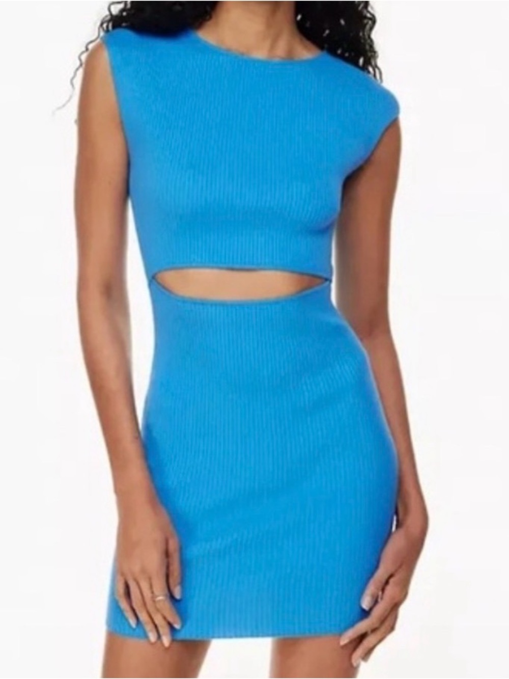 Wilfred Cut-Out Knit Mini Dress